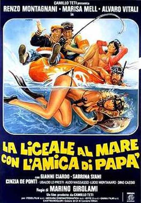 La liceale al mare con l'amica di papà